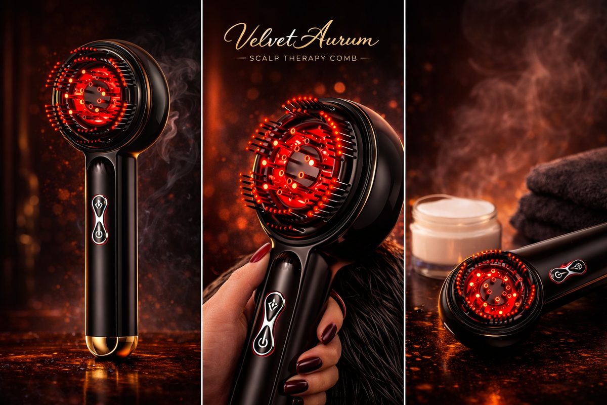 Velvet Aurum LED Scalp Comb™